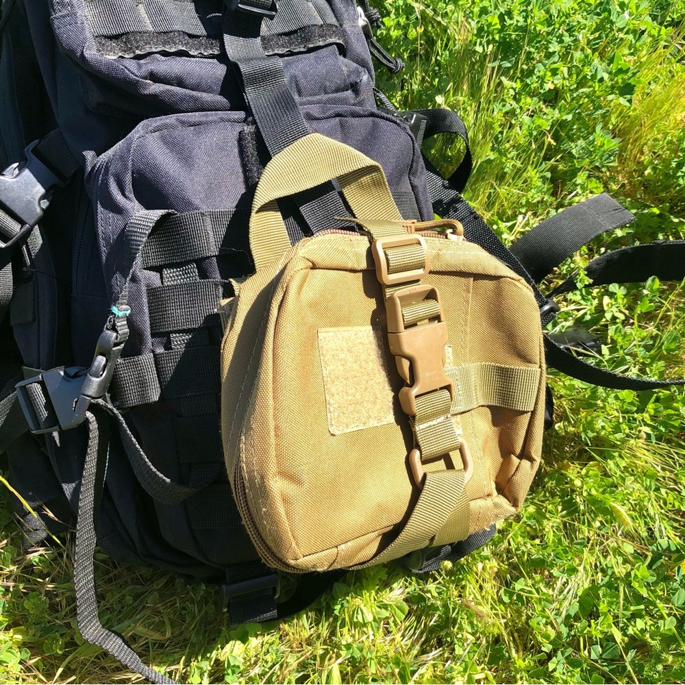 Tactical Quick Release Velcro Strap Handle Pouch 5 x 7 x 2.5 Inche Multipurpose